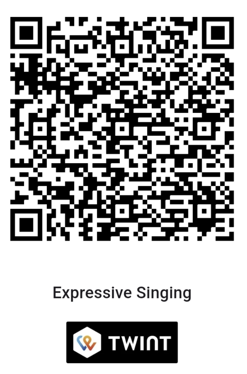 TWINT QR code – Expressive Singing